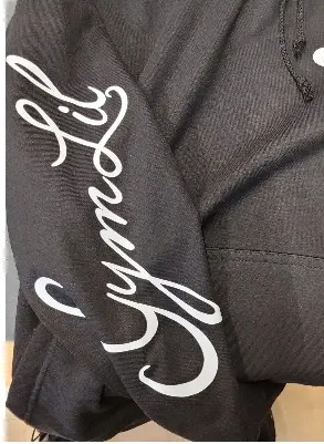 Poloshirt mit weißem Schriftzug