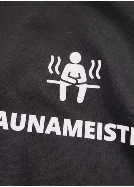 Shirt mit Saunameister-Motiv